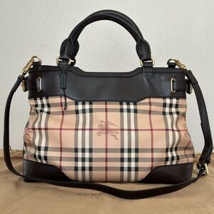 Burberry Haymarket Check Bag with Dustbag